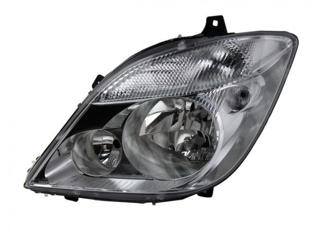 Mercedes Benz Sprinter  2006.06.01-2013.09.07  utángyártott új bal első fényszóró 2H7 ködlámpa nélk. (motoros) DEPO