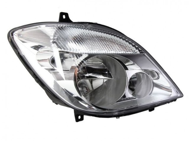 Mercedes Benz Sprinter 2006.06.01-2013.09.07 utángyártott új jobb első fényszóró 2H7 ködlámpa nélk. (motoros) DEPO