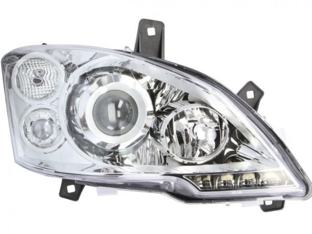Mercedes Benz W639 Viano 2010.10.23-2014.01.31 utángyártott új jobb első fényszóró D1S/H7 LED (motorral) DEPO