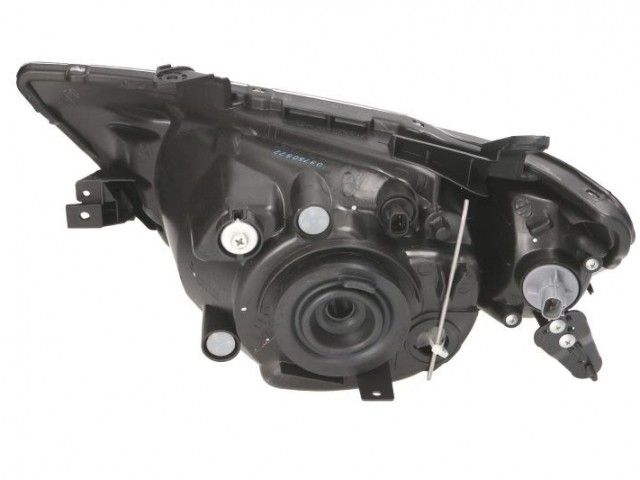 Mitsubishi L200   2005.12.01-2014.12.31 utángyártott új jobb első fényszóró H4 dupla fülkés, fehér (motoros) DEPO