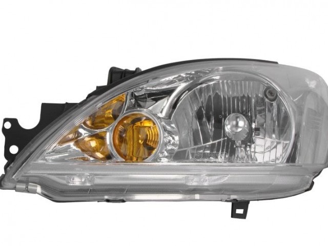 Mitsubishi Lancer 2004.06.01-2007.05.31 utángyártott új bal első fényszóró H4 króm h. (manuális) DEPO