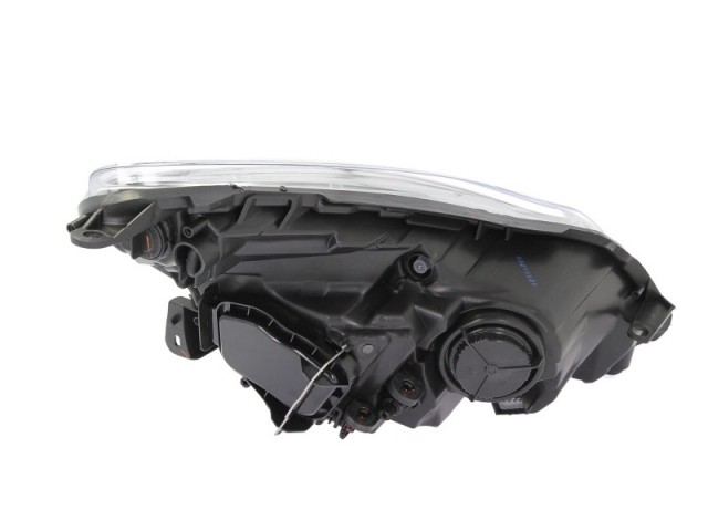 Opel Corsa D 2011.03.01-2014.08.31 utángyártott új bal első fényszóró H7/H1 króm házas (motorral) DEPO