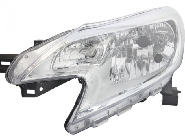 Nissan Note 2013.06.01- utángyártott új bal első fényszóró H4 (króm keretes) DEPO