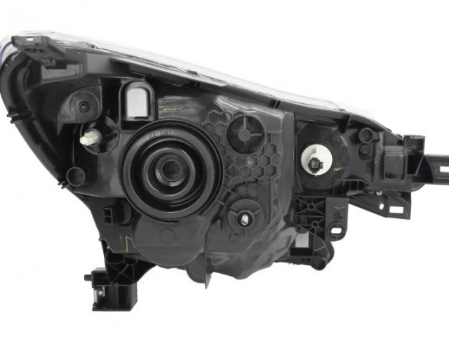 Nissan Note 2013.06.01- utángyártott új bal első fényszóró H4 (króm keretes) DEPO