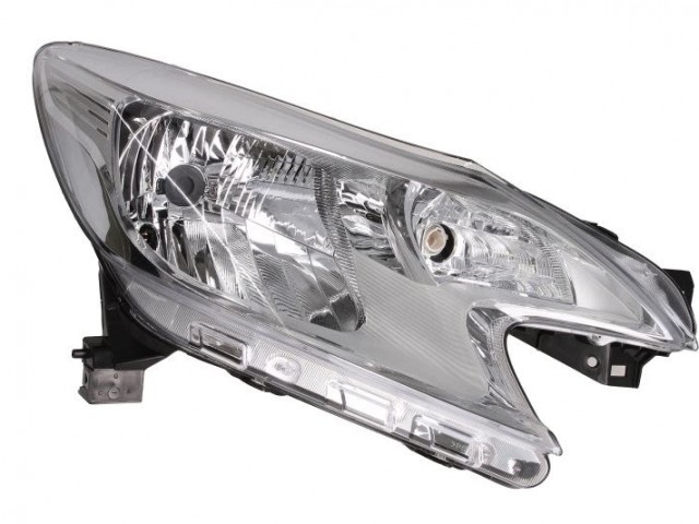 Nissan Note 2013.06.01-  utángyártott új jobb első fényszóró H4 (króm keretes) DEPO