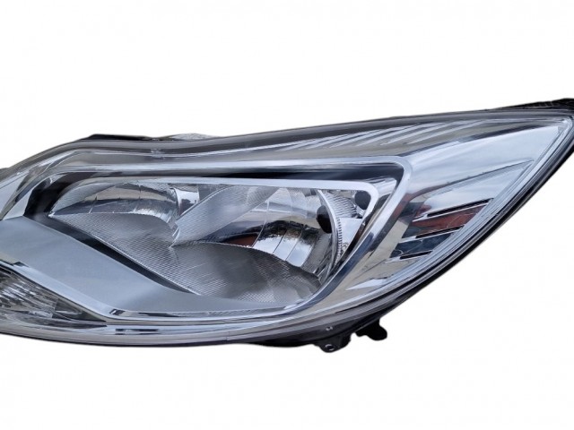 Ford Focus III. 2011.03.01-2014.09.31 utángyártott új bal első fényszóró H1/H7 króm h. (motorral) TYC