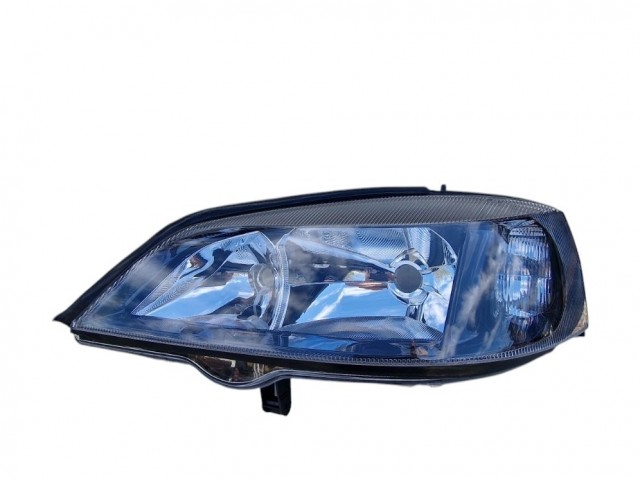 Opel Astra G 1997.09.01-2003.08.31 utángyártott új bal első fényszóró H7/HB3 fekete házas (motoros) DEPO
