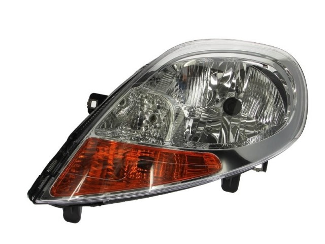Nissan Primastar   2006.08.01-  utángyártott új bal első fényszóró H4 sárga vill. (motoros) DEPO