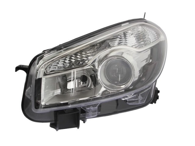Nissan Qashqai 2010.05.01-2013.11.30 utángyártott új bal első fényszóró 2H7 HELLA tip. (motoros) DEPO