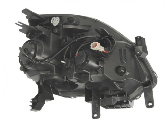 Nissan X-Trail 2011.01.01-2014.04.30 utángyártott új bal első fényszóró H1/H11 fekete házas (motorral) DEPO
