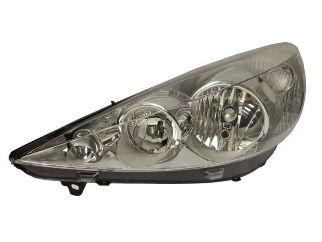 Peugeot 206 2009.03.01-2012.12.31 utángyártott új bal első fényszóró H7/H1 (motorral) DEPO
