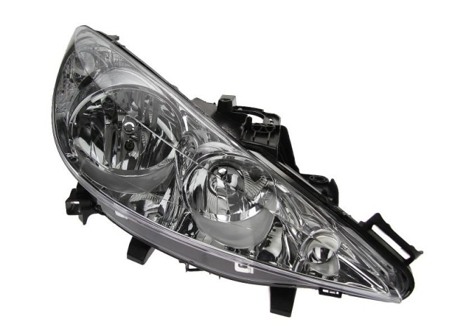 Peugeot 207    2006.06.01-2013.06.30 utángyártott új jobb első fényszóró H1/H7 (motorral) DEPO