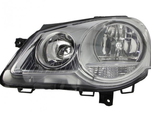 Volkswagen Polo 9N 2005.04.01-2009.05.31 utángyártott új bal első fényszóró FF-H7/H1 (nem GTI) TYC