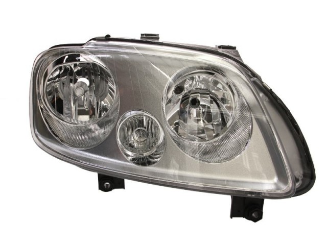 Volkswagen Caddy III.  2004.02.01-2009.12.31 utángyártott új jobb első fényszóró H7/H1 króm h.(motoros) VISTEON-tip. TYC