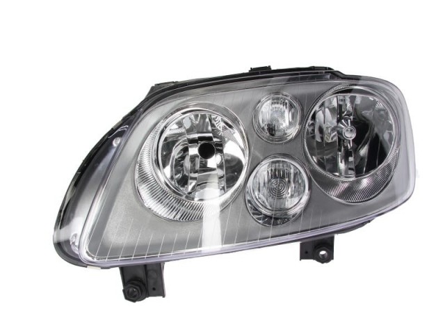 Volkswagen Caddy III. 2004.02.01-2009.12.31 utángyártott új bal első fényszóró 2H7 króm házas (motorral) AL-tip.      TYC