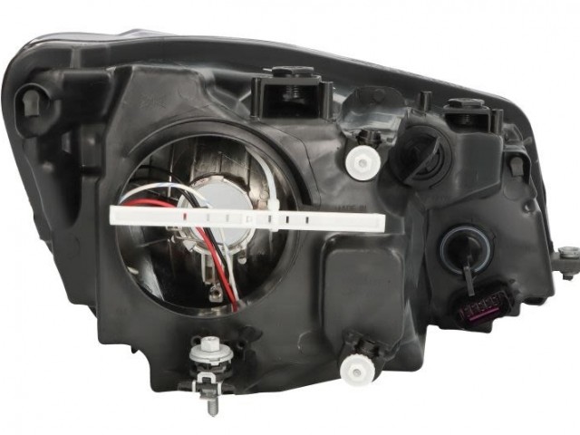Volkswagen Caddy III. 2013.05.01-2015.05.30 utángyártott új bal első fényszóró H4 + napp.fény.  (motorral) TYC