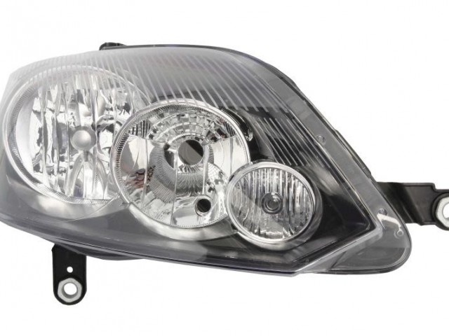 Volkswagen Golf Plus  2009.03.01-2014.01.30 utángyártott új jobb első fényszóró H7/H15 fekete h. (motorral) TYC