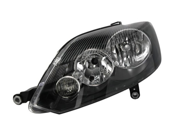 Volkswagen Golf Plus  2009.03.01-2014.01.30 utángyártott új bal első fényszóró H7/H15 fekete h. (motorral) TYC