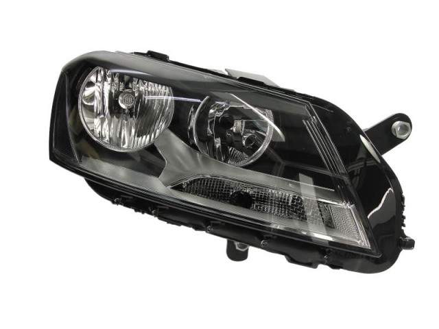 Volkswagen Passat B7 2010.11.01-2014.07.20 utángyártott új jobb első fényszóró 2H7 fekete házas (motorral) TYC
