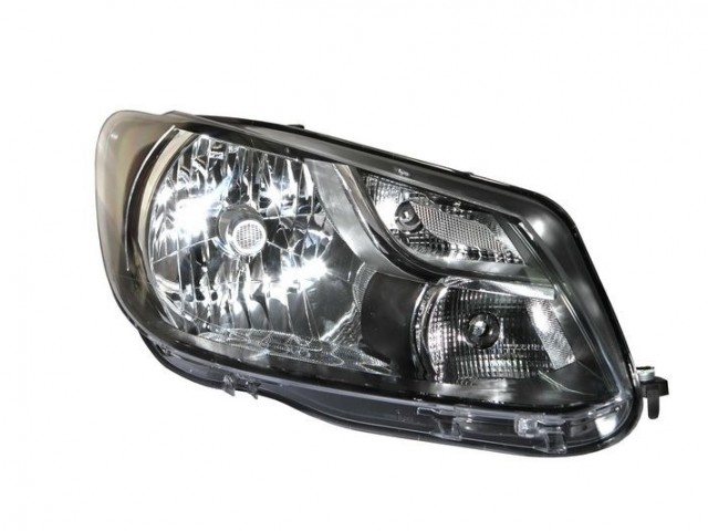 Volkswagen Caddy III.  2010.01.01-2013.04.30  utángyártott új jobb első fényszóró H4 + napp.fény. (motorral) TYC