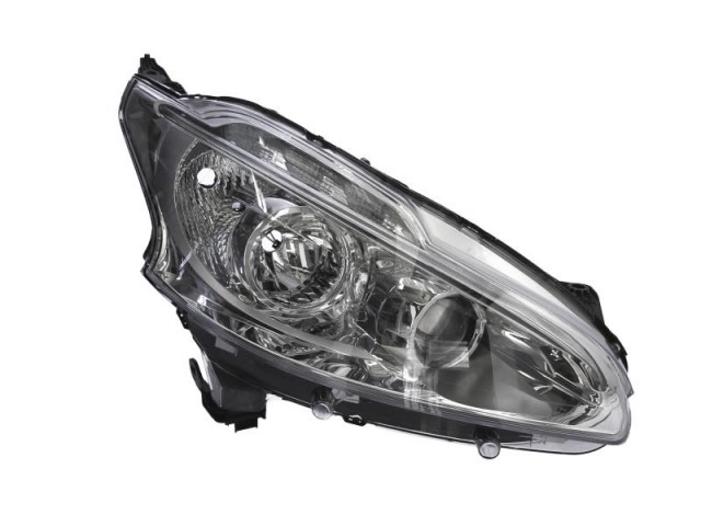 Peugeot 208 2012.01.01-2015.05.01 utángyártott új jobb első fényszóró 2H7+LED (motoros) DEPO