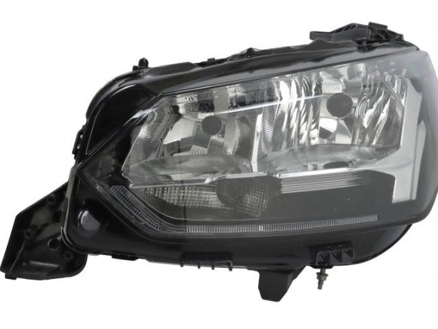 Peugeot 208 2019.06.01-2023.09.18 utángyártott új bal első fényszóró H18/H9/PY21W (motoros) DEPO