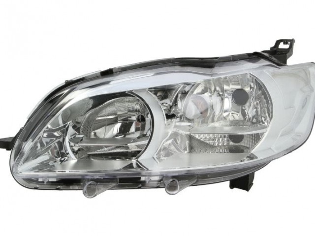 Peugeot 301    2013.01.01- utángyártott új bal első fényszóró H7/H1 nappali fény (motoros) DEPO