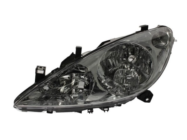 Peugeot 307  2001.03.01-2005.05.31 utángyártott új bal első fényszóró H7/H1 (motorral) DEPO