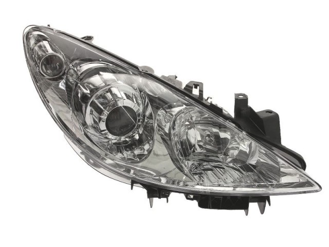 Peugeot 307  2005.06.01-2007.08.31 utángyártott új jobb első fényszóró H1/H7 (motorral) DEPO