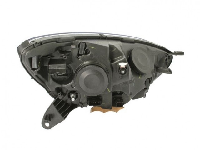 Renault Captur 2013.06.01-2016.08.30 utángyártott új bal első fényszóró H1/H1 fekete h. (motorral) DEPO