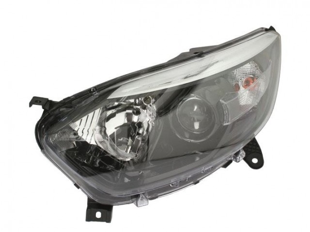 Renault Captur 2013.06.01-2016.08.30 utángyártott új bal első fényszóró H1/H1 fekete h. (motorral) DEPO