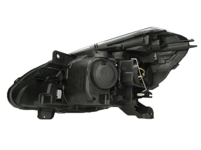 Renault Clio III.  2009.01.01-2012.10.31 utángyártott új jobb első fényszóró 2H7 króm házas (motoros) DEPO