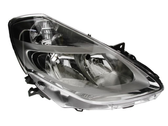 Renault Clio III.  2009.01.01-2012.10.31 utángyártott új jobb első fényszóró 2H7 króm házas (motoros) DEPO