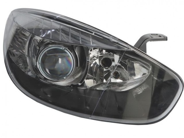 Renault Fluance 2013.01.01- utángyártott új jobb első fényszóró 2H7 fekete házas (motorral) DEPO