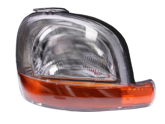Renault Kangoo  1997.06.01-2003.02.28 utángyártott új jobb első fényszóró H4 sárga villogóval DEPO