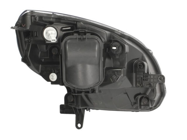 Renault Kangoo  2013.07.01-2021.04.30 utángyártott új bal első fényszóró H4 króm házas (motoros) DEPO