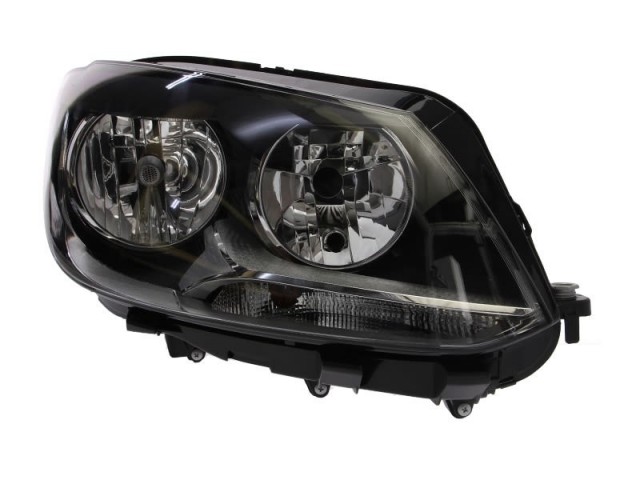 Volkswagen Caddy III.  2010.01.01-2015.05.30 utángyártott új jobb első fényszóró H7/H15 + napp. fény (motorral) TYC
