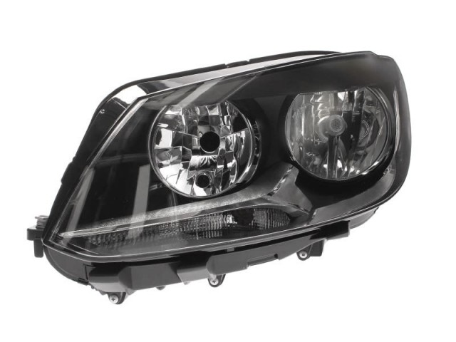 Volkswagen Caddy III.  2010.01.01-2015.05.30 utángyártott új bal első fényszóró H7/H15 + napp. fény (motorral) TYC
