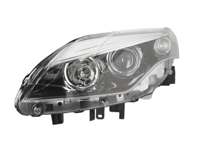 Renault Laguna  2011.01.31-  utángyártott új bal első fényszóró 2H7 fekete házas (motoros) DEPO