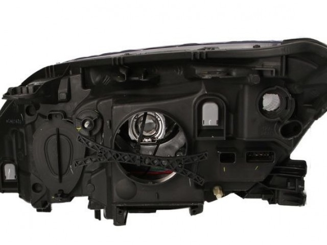 Renault Laguna 2010.11.-2015.05 utángyártott új jobb első fényszóró 2H7 fekete házas (motoros) DEPO