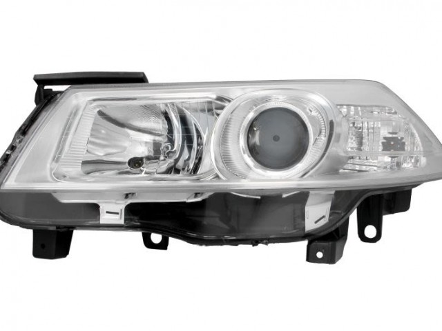 Renault Megane II.   2006.01.01-2008.10.31 utángyártott új bal első fényszóró H7/H1 ezüst házas (motoros) DEPO