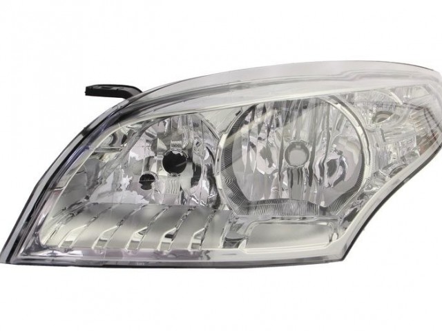 Renault Megane III.  2008.10.31-2012.03.31 utángyártott új bal első fényszóró 2H7 króm házas, nap.f. (motorral) DEPO