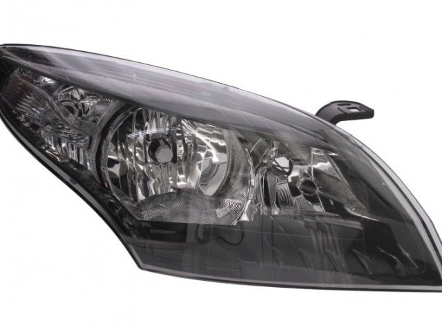 Renault Megane III. 2008.10.31-2012.03.31 utángyártott új jobb első fényszóró 2H7 fekete házas, nap.f. (motorral) DEPO
