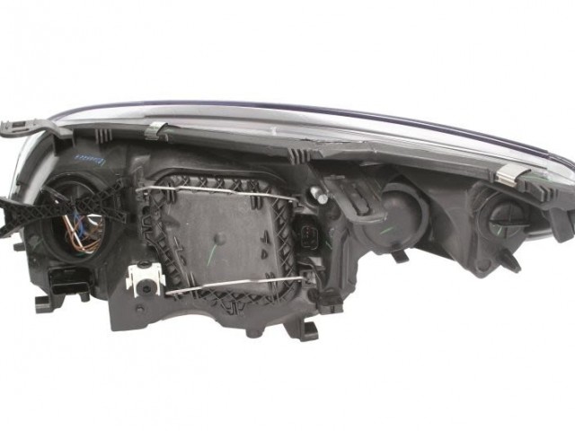 Renault Megane III. 2008.10.31-2012.03.31 utángyártott új jobb első fényszóró 2H7 fekete házas, nap.f. (motorral) DEPO