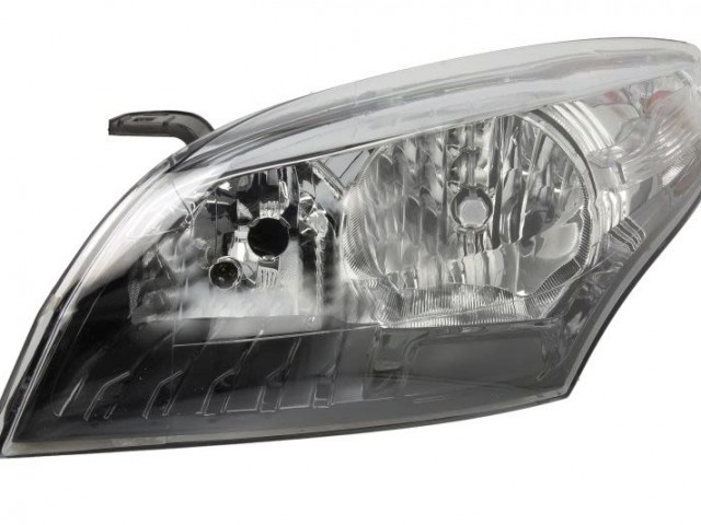 Renault Megane III. 2012.04.01-2013.12.31 utángyártott új bal első fényszóró 2H7 fekete-króm házas (motorral) DEPO