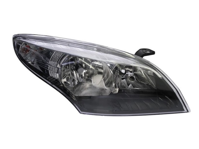 Renault Megane III. 2012.04.01-2013.12.31 utángyártott új jobb első fényszóró 2H7 fekete-króm házas (motorral) DEPO
