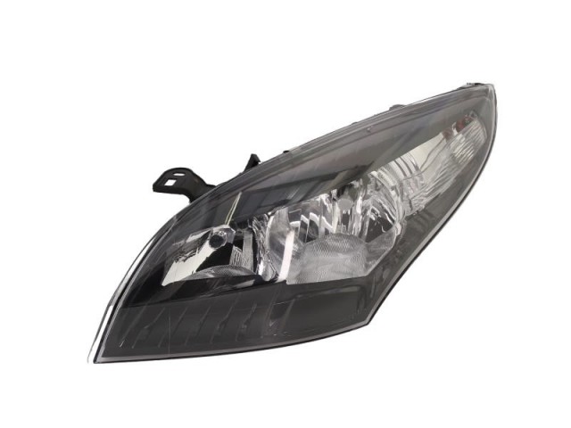 Renault Megane III. 2012.04.01-2013.12.31 utángyártott új bal első fényszóró 2H7 fekete házas (motorral) DEPO