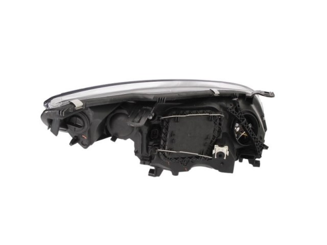 Renault Megane III. 2012.04.01-2013.12.31 utángyártott új bal első fényszóró 2H7 fekete házas (motorral) DEPO