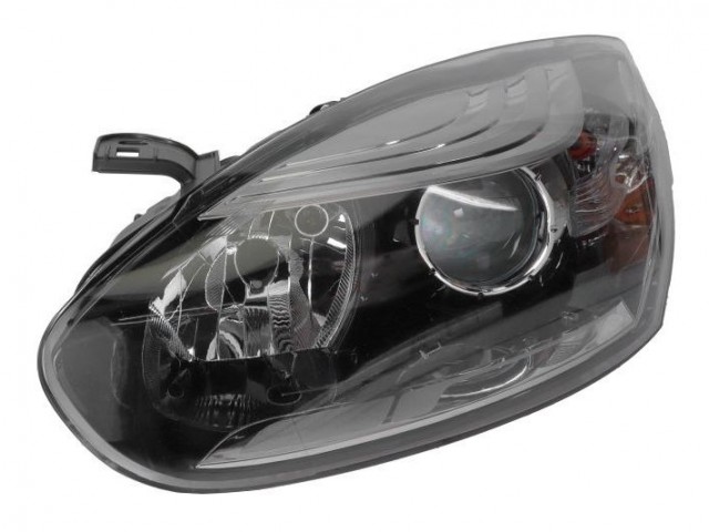 Renault Megane III. 2014.01.01-2016.02.01 utángyártott új bal első fényszóró 2H7 króm házas (motorral) DEPO