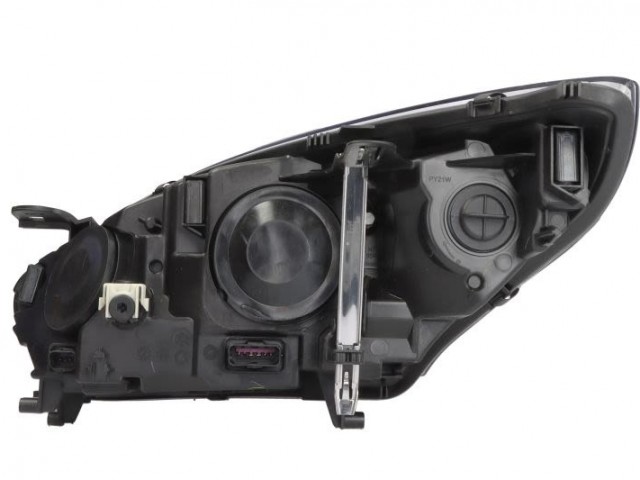 Renault Megane III.  2014.01.01-2016.02.01 utángyártott új jobb első fényszóró 2H7 króm házas (motorral) DEPO
